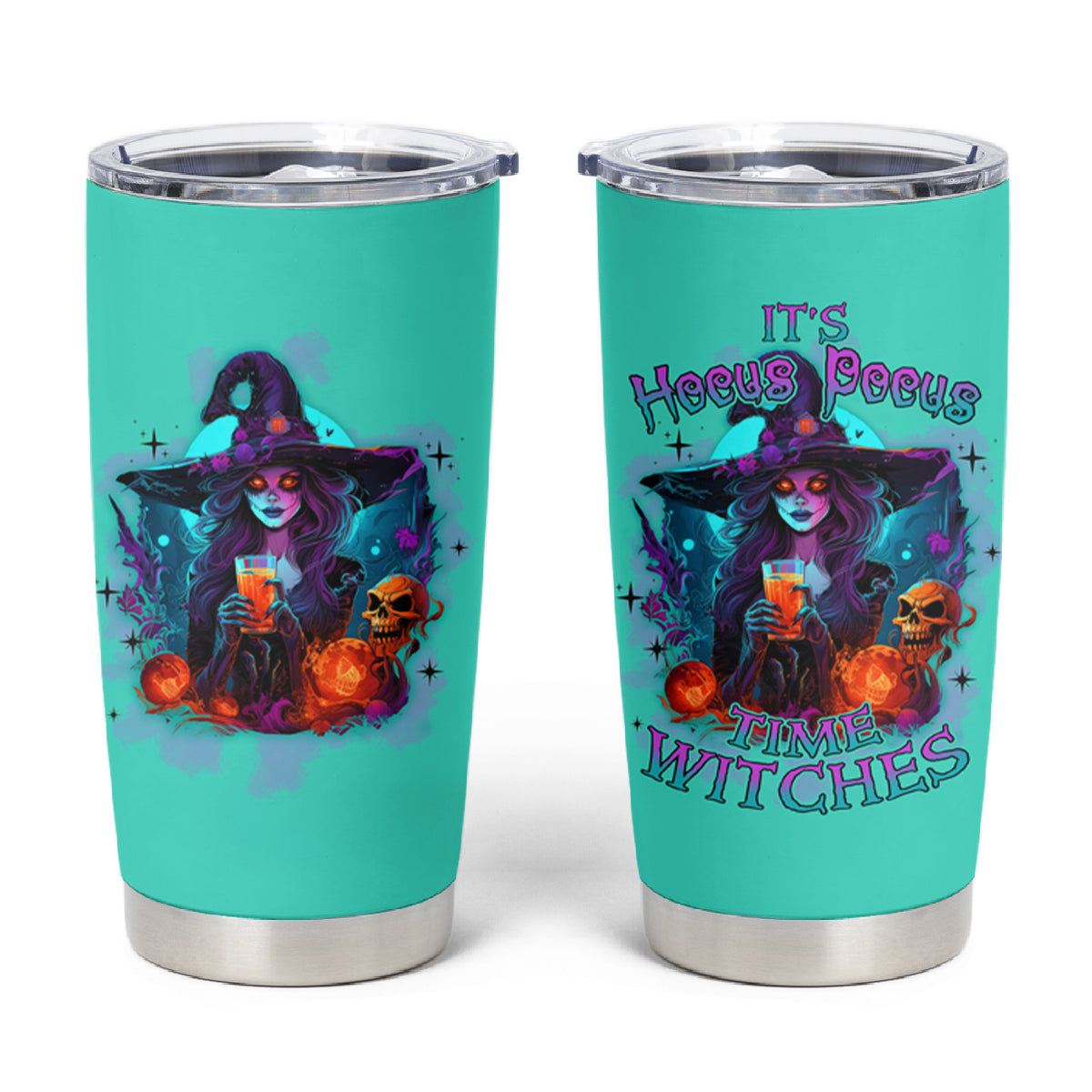 Hocus Pocus Time Witches Halloween Tumbler Cup - Wonder Print Shop