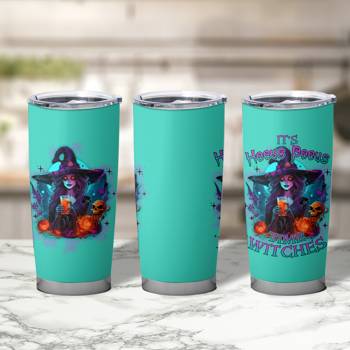 Hocus Pocus Time Witches Halloween Tumbler Cup - Wonder Print Shop