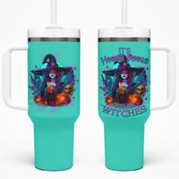 Hocus Pocus Time Witches Halloween Tumbler With Handle - Wonder Print Shop