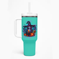 Hocus Pocus Time Witches Halloween Tumbler With Handle - Wonder Print Shop