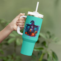 Hocus Pocus Time Witches Halloween Tumbler With Handle - Wonder Print Shop