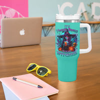 Hocus Pocus Time Witches Halloween Tumbler With Handle - Wonder Print Shop