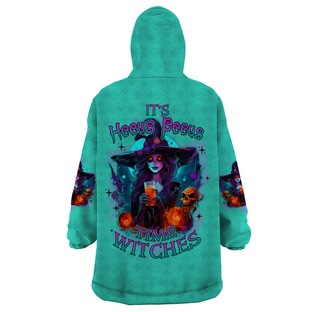 Hocus Pocus Time Witches Halloween Wearable Blanket Hoodie - Wonder Print Shop