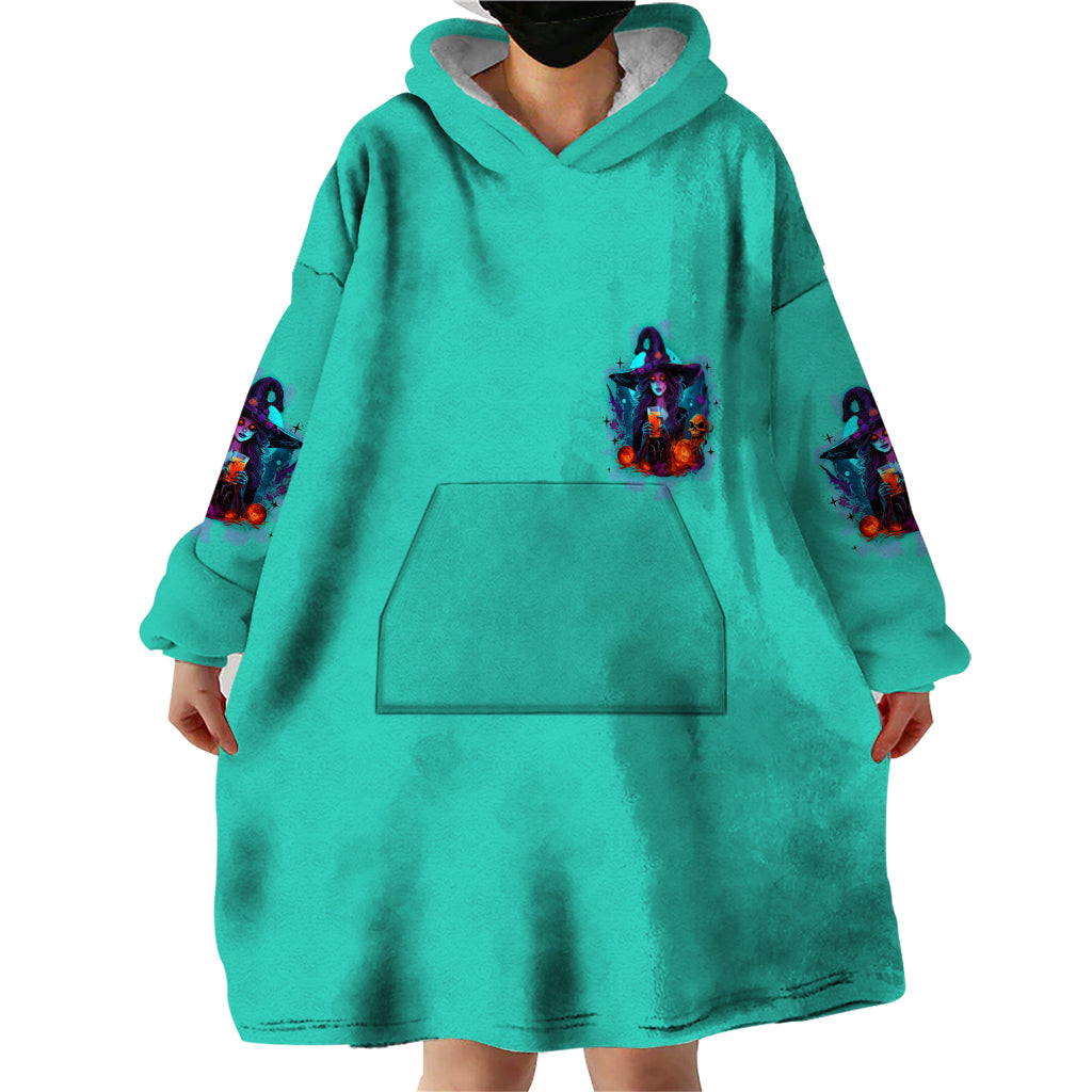 Hocus Pocus Time Witches Halloween Wearable Blanket Hoodie - Wonder Print Shop