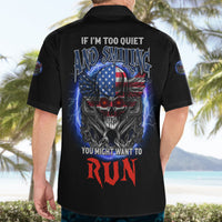 If I'm Too Quiet And Smiling America Skull Wings Hawaiian Shirt - Wonder Print Shop