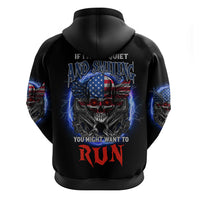 If I'm Too Quiet And Smiling America Skull Wings Hoodie - Wonder Print Shop