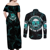 If You Are Shocked By What I Say Couples Matching Off Shoulder Maxi Dress and Long Sleeve Button Shirt - Wonder Print Shop