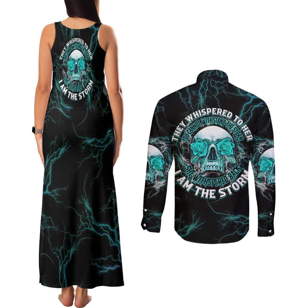 If You Are Shocked By What I Say Couples Matching Tank Maxi Dress and Long Sleeve Button Shirt - Wonder Print Shop