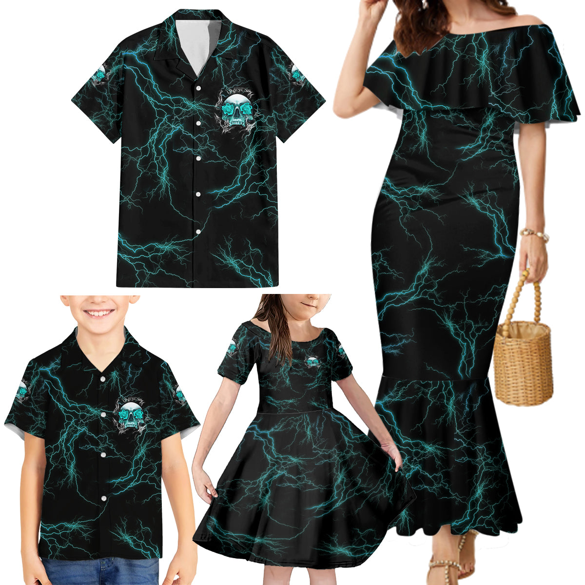 If You Are Shocked By What I Say Family Matching Mermaid Dress and Hawaiian Shirt - Wonder Print Shop