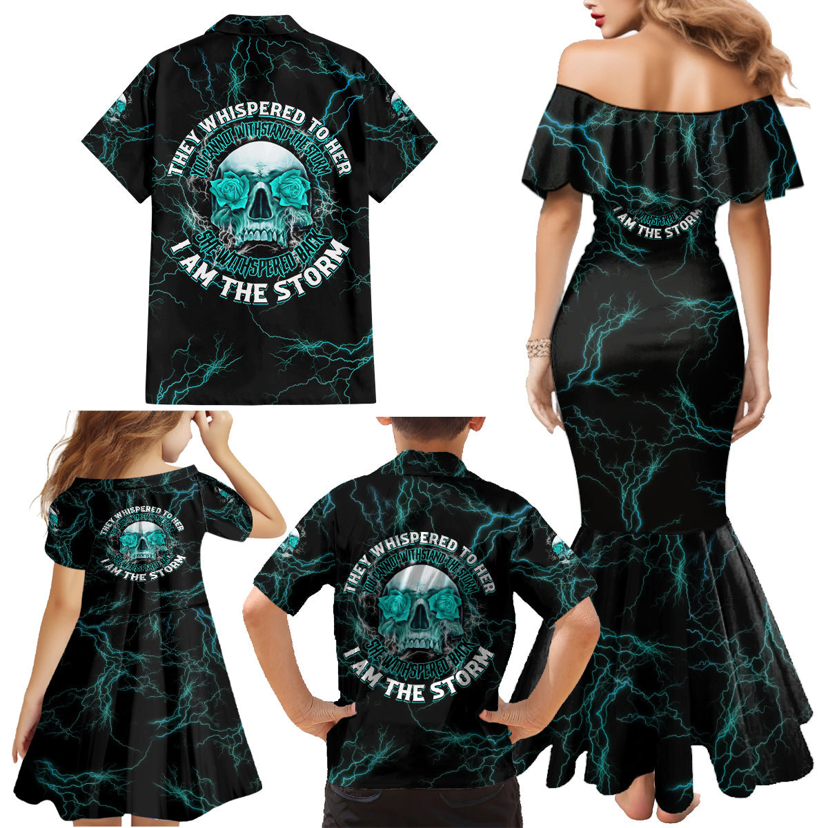 If You Are Shocked By What I Say Family Matching Mermaid Dress and Hawaiian Shirt - Wonder Print Shop
