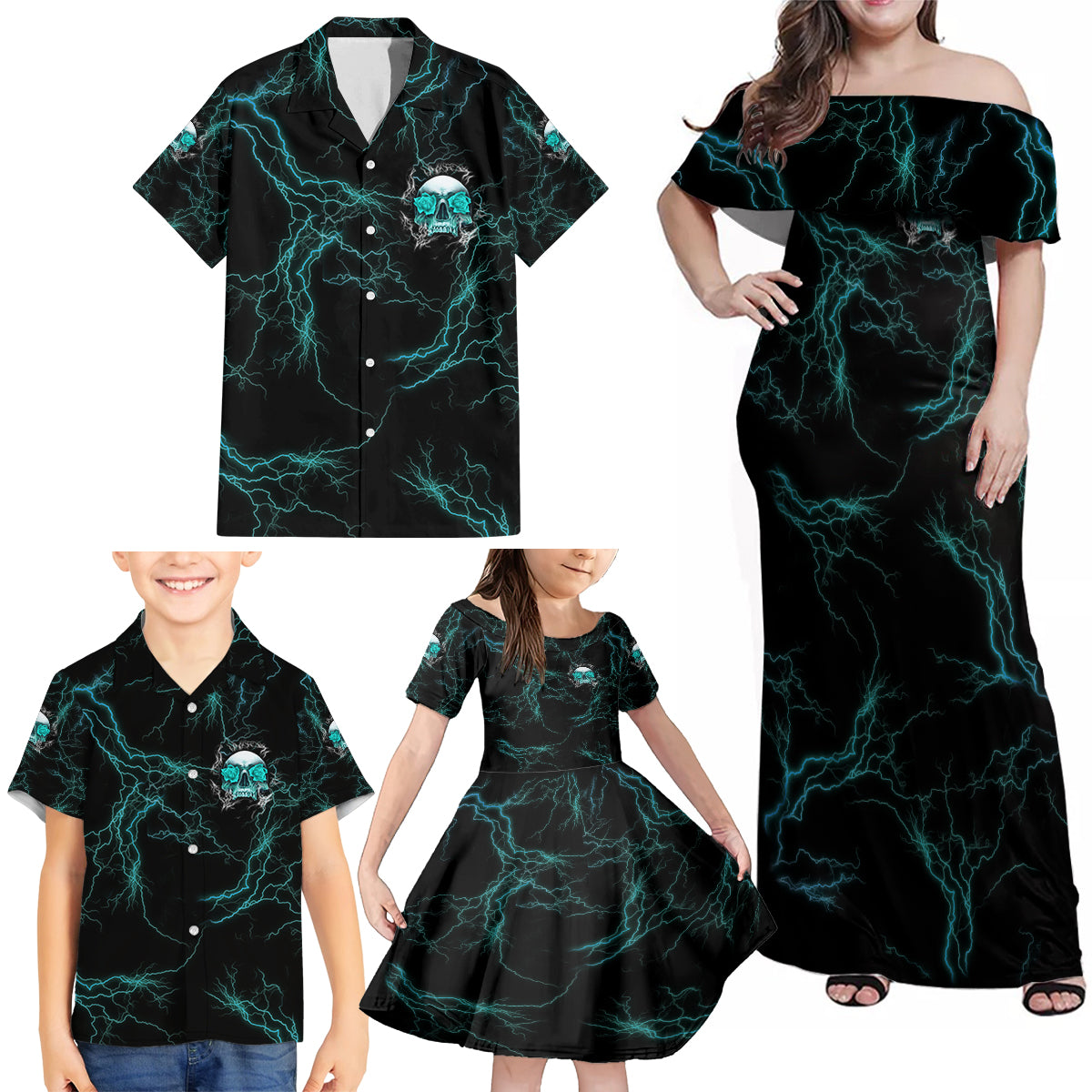 If You Are Shocked By What I Say Family Matching Off Shoulder Maxi Dress and Hawaiian Shirt - Wonder Print Shop