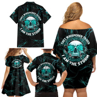If You Are Shocked By What I Say Family Matching Off Shoulder Short Dress and Hawaiian Shirt - Wonder Print Shop