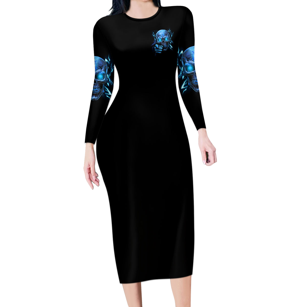 If You Are Shocked By What I Say Long Sleeve Bodycon Dress - Wonder Print Shop