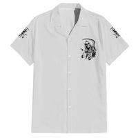 I Can't Go To Hell Reaper Skull Family Matching Off Shoulder Short Dress and Hawaiian Shirt - Wonder Print Shop