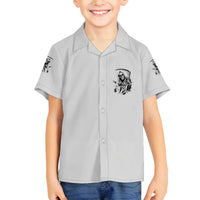 I Can't Go To Hell Reaper Skull Family Matching Puletasi Dress and Hawaiian Shirt - Wonder Print Shop