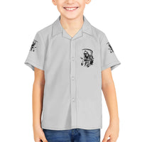 I Can't Go To Hell Reaper Skull Family Matching Short Sleeve Bodycon Dress and Hawaiian Shirt - Wonder Print Shop