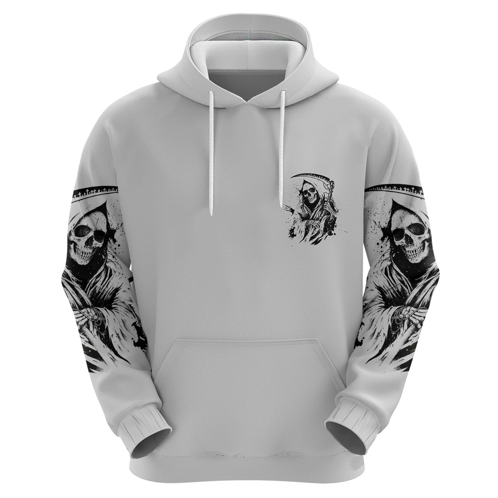 I Can't Go To Hell Reaper Skull Hoodie - Wonder Print Shop