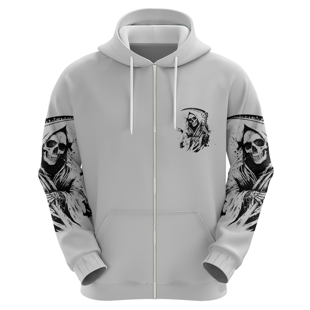 I Can't Go To Hell Reaper Skull Hoodie - Wonder Print Shop