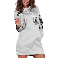 I Can't Go To Hell Reaper Skull Hoodie Dress - Wonder Print Shop