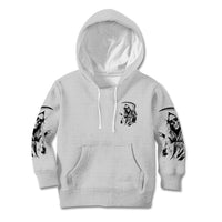 I Can't Go To Hell Reaper Skull Kid Hoodie - Wonder Print Shop