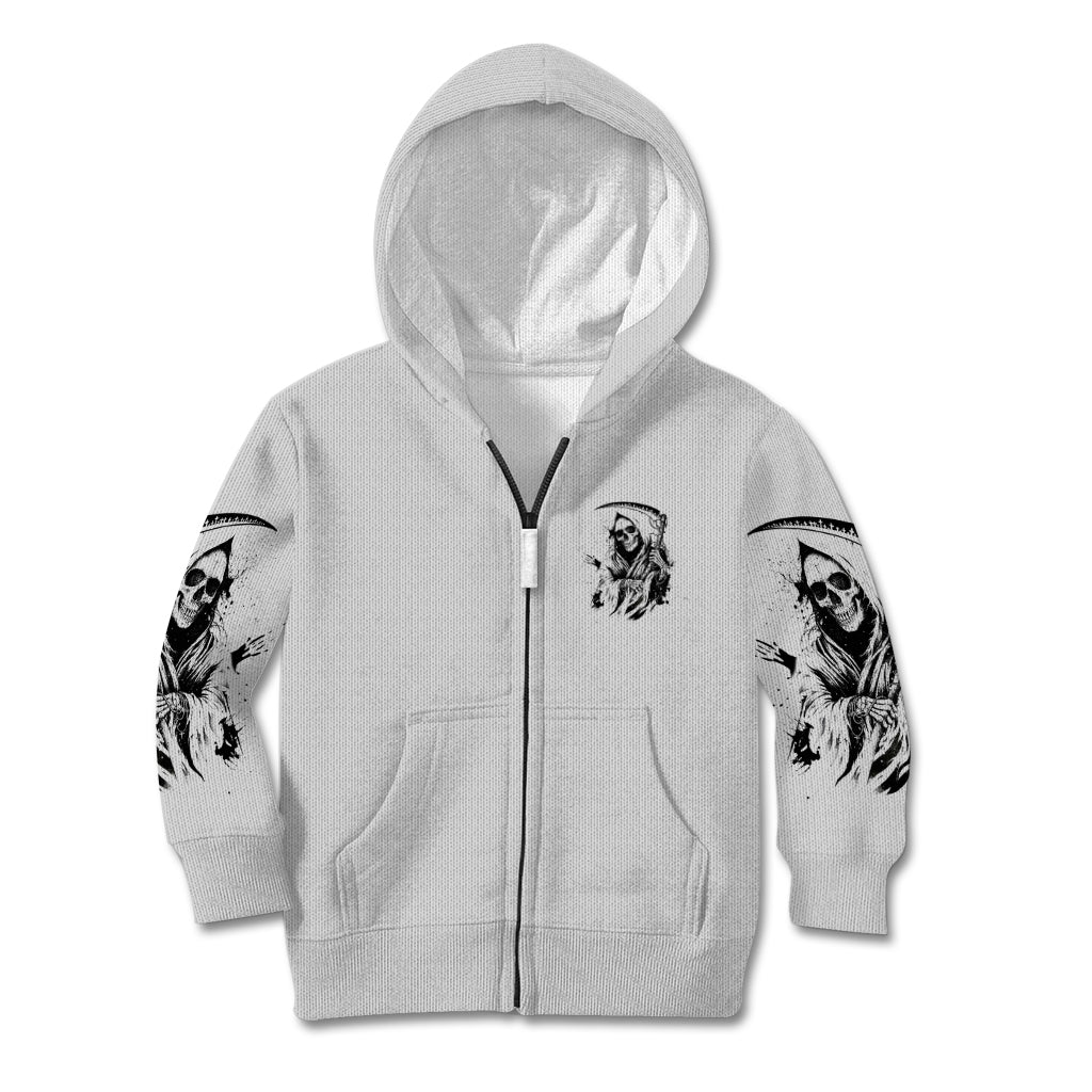 I Can't Go To Hell Reaper Skull Kid Hoodie - Wonder Print Shop