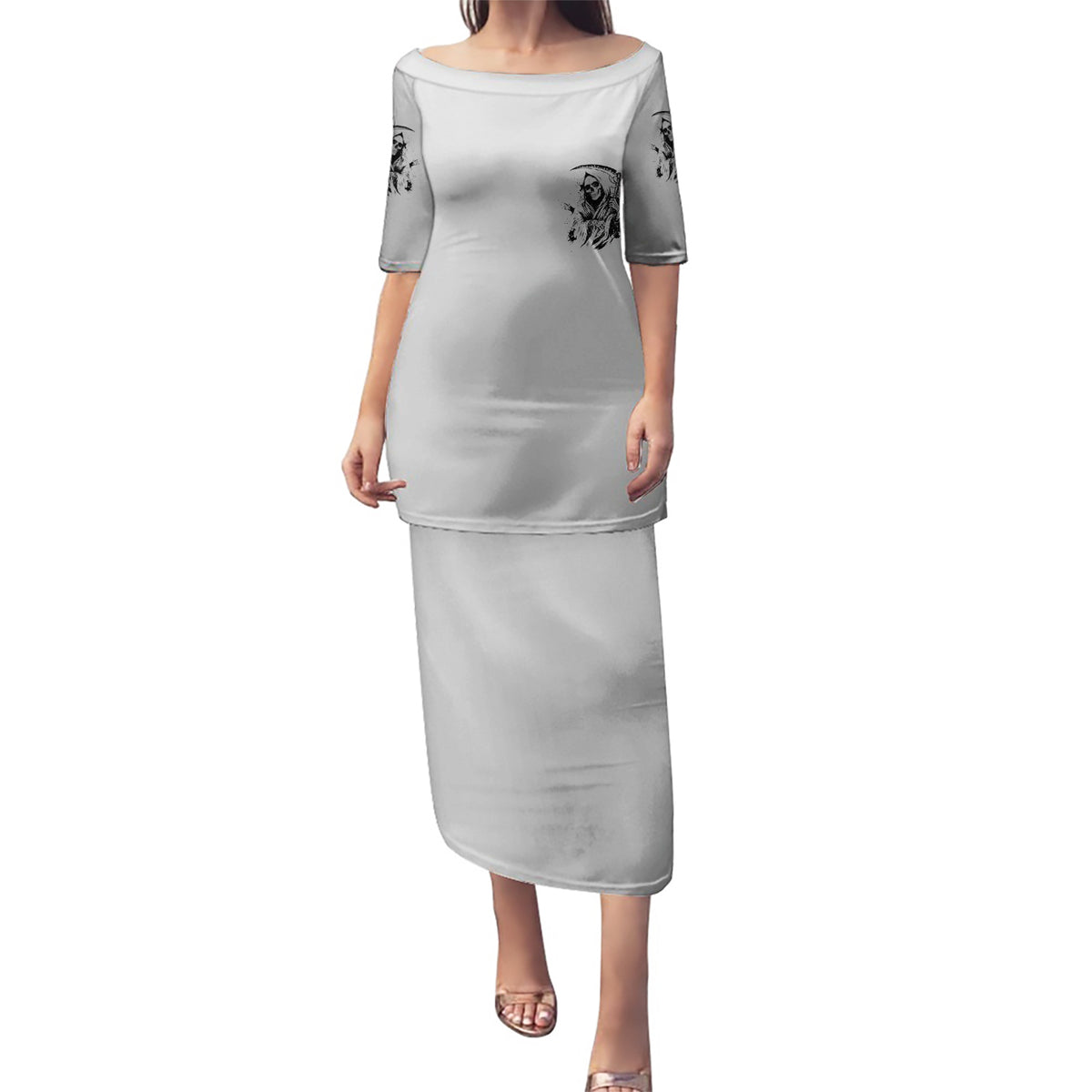 I Can't Go To Hell Reaper Skull Puletasi - Wonder Print Shop