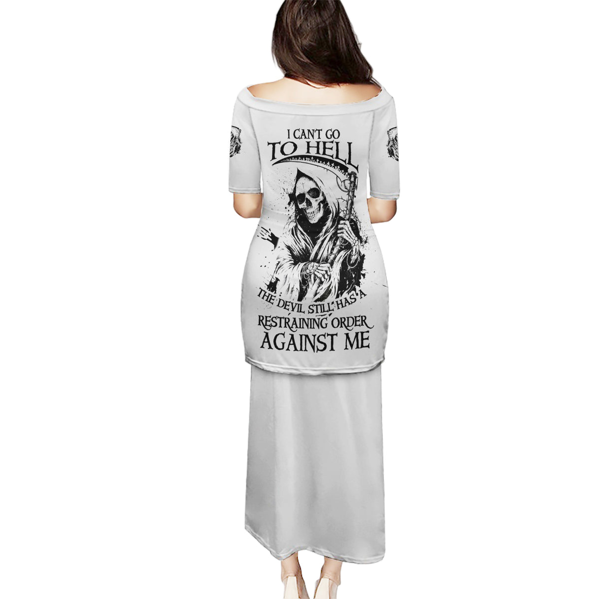 I Can't Go To Hell Reaper Skull Puletasi - Wonder Print Shop