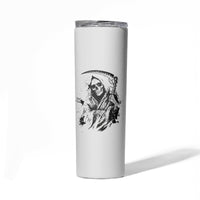 I Can't Go To Hell Reaper Skull Skinny Tumbler - Wonder Print Shop