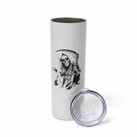 I Can't Go To Hell Reaper Skull Skinny Tumbler - Wonder Print Shop