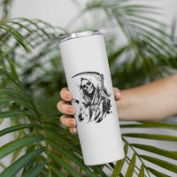 I Can't Go To Hell Reaper Skull Skinny Tumbler - Wonder Print Shop