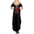 When I Was Born Fire Skull Family Matching Summer Maxi Dress and Hawaiian Shirt - Wonder Print Shop