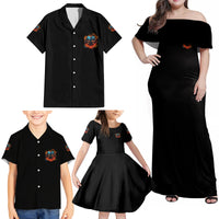 I Have 3 Sides Skull Reaper Family Matching Off Shoulder Maxi Dress and Hawaiian Shirt - Wonder Print Shop