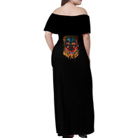 I Have 3 Sides Skull Reaper Family Matching Off Shoulder Maxi Dress and Hawaiian Shirt - Wonder Print Shop