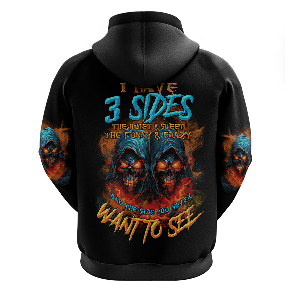 I Have 3 Sides Skull Reaper Hoodie - Wonder Print Shop