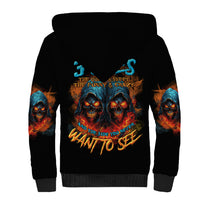 I Have 3 Sides Skull Reaper Sherpa Hoodie - Wonder Print Shop