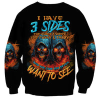 I Have 3 Sides Skull Reaper Sweatshirt - Wonder Print Shop