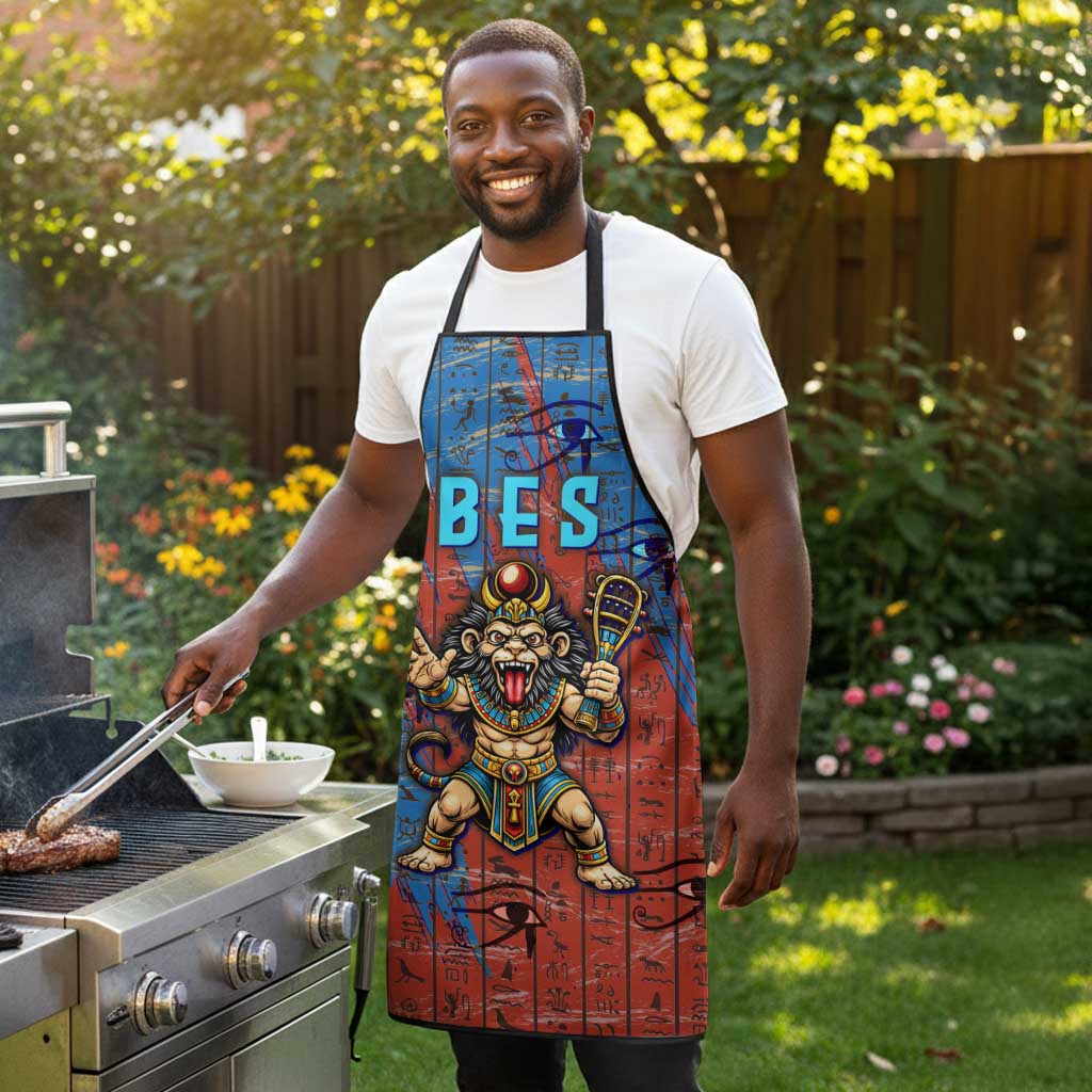 Bes Apron Ancient Egyptian Hieroglyphs and Sacred Symbols Ancient Myth - Wonder Print Shop
