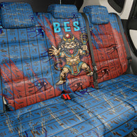 Bes Back Car Seat Cover Ancient Egyptian Hieroglyphs and Sacred Symbols Ancient Myth - Wonder Print Shop