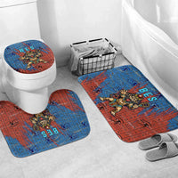 Bes Bathroom Set Ancient Egyptian Hieroglyphs and Sacred Symbols Ancient Myth - Wonder Print Shop