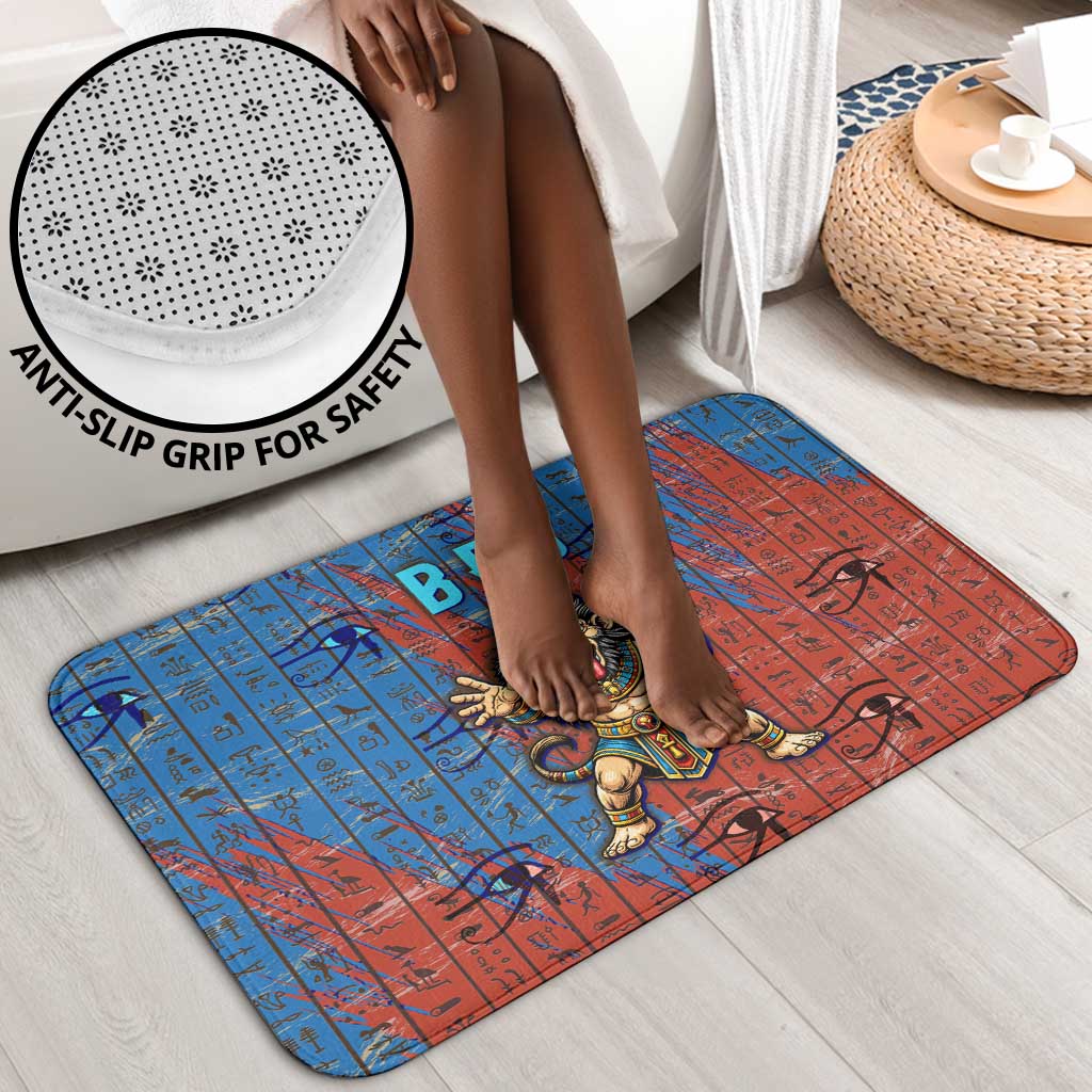 Bes Bathroom Set Ancient Egyptian Hieroglyphs and Sacred Symbols Ancient Myth - Wonder Print Shop