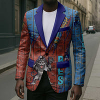 Bes Blazer Ancient Egyptian Hieroglyphs and Sacred Symbols Ancient Myth - Wonder Print Shop