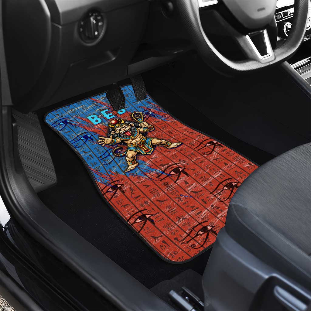 Bes Car Mats Ancient Egyptian Hieroglyphs and Sacred Symbols Ancient Myth - Wonder Print Shop
