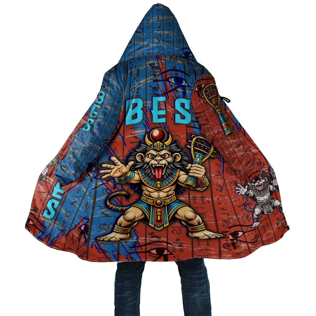 Bes Cloak Ancient Egyptian Hieroglyphs and Sacred Symbols Ancient Myth - Wonder Print Shop