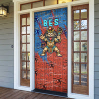 Bes Door Cover Ancient Egyptian Hieroglyphs and Sacred Symbols Ancient Myth - Wonder Print Shop