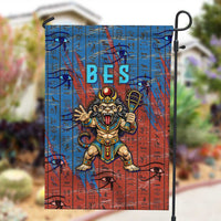 Bes Garden Flag Ancient Egyptian Hieroglyphs and Sacred Symbols Ancient Myth - Wonder Print Shop
