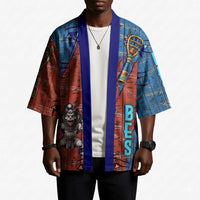 Bes Kimono Ancient Egyptian Hieroglyphs and Sacred Symbols Ancient Myth - Wonder Print Shop