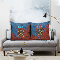 Bes Pillow Cover Ancient Egyptian Hieroglyphs and Sacred Symbols Ancient Myth - Wonder Print Shop