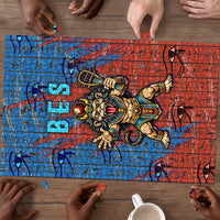 Bes Puzzle Ancient Egyptian Hieroglyphs and Sacred Symbols Ancient Myth - Wonder Print Shop