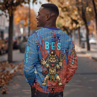 Bes Sweatshirt Ancient Egyptian Hieroglyphs and Sacred Symbols Ancient Myth - Wonder Print Shop