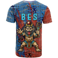Bes T shirt Ancient Egyptian Hieroglyphs and Sacred Symbols Ancient Myth - Wonder Print Shop